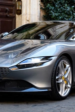 银色法拉利 Ferrari Roma 超跑图片壁纸