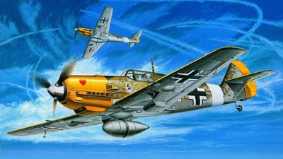 Bf109E战斗机高清图片桌面壁纸
