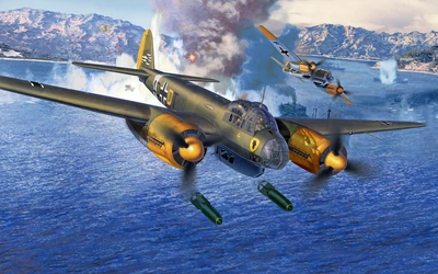Ju-88轰炸机高清图片桌面壁纸