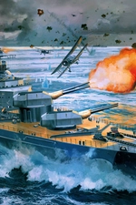 俾斯麦号战列舰（Bismarck class）图片壁纸