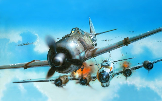 FW-190战斗机高清图片桌面壁纸
