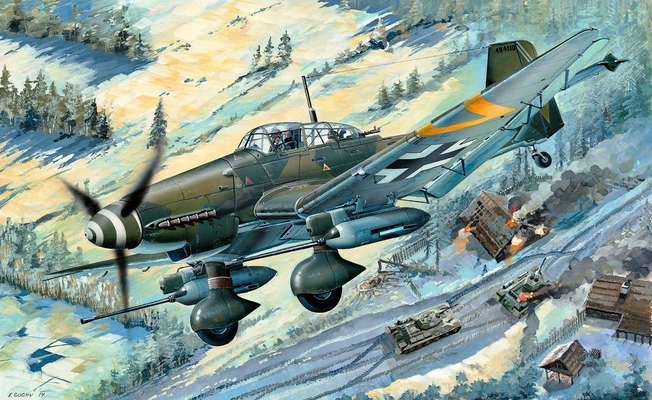 JU-87轰炸机（Junkers Ju-87 Bomber）图片壁纸
