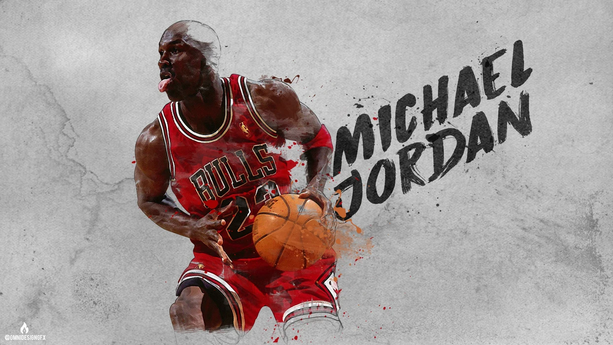 篮球飞人迈克尔·乔丹（Michael Jordan）高清桌面壁纸