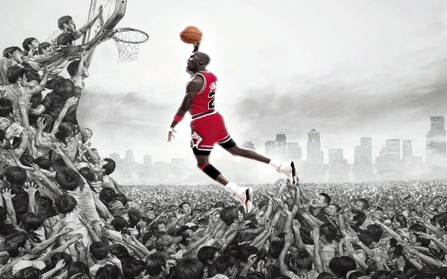 篮球飞人迈克尔·乔丹（Michael Jordan）高清桌面壁纸