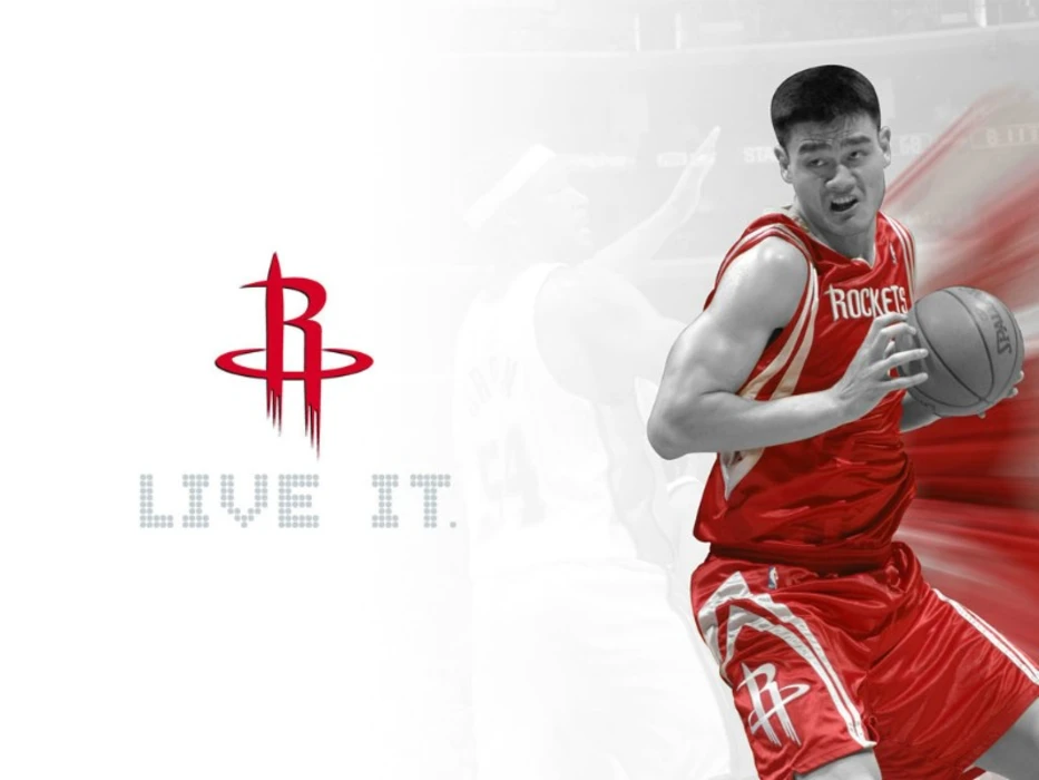 NBA篮球明星姚明高清桌面壁纸