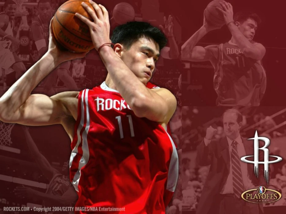 NBA篮球明星姚明高清桌面壁纸