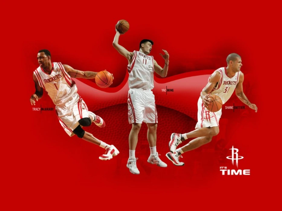 NBA篮球明星姚明高清桌面壁纸