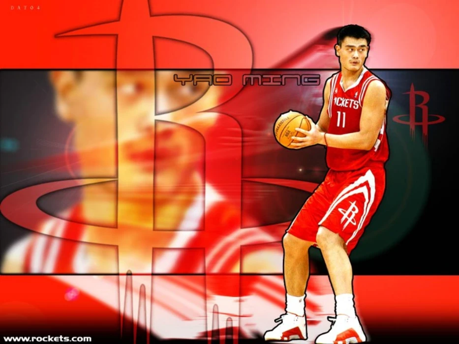 NBA篮球明星姚明高清桌面壁纸