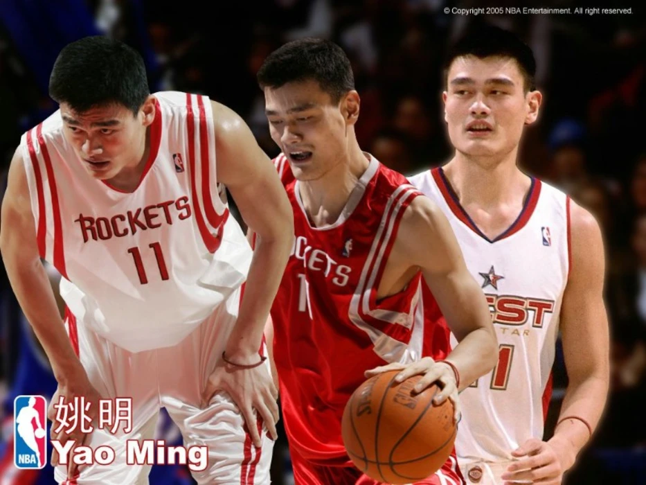 NBA篮球明星姚明高清桌面壁纸