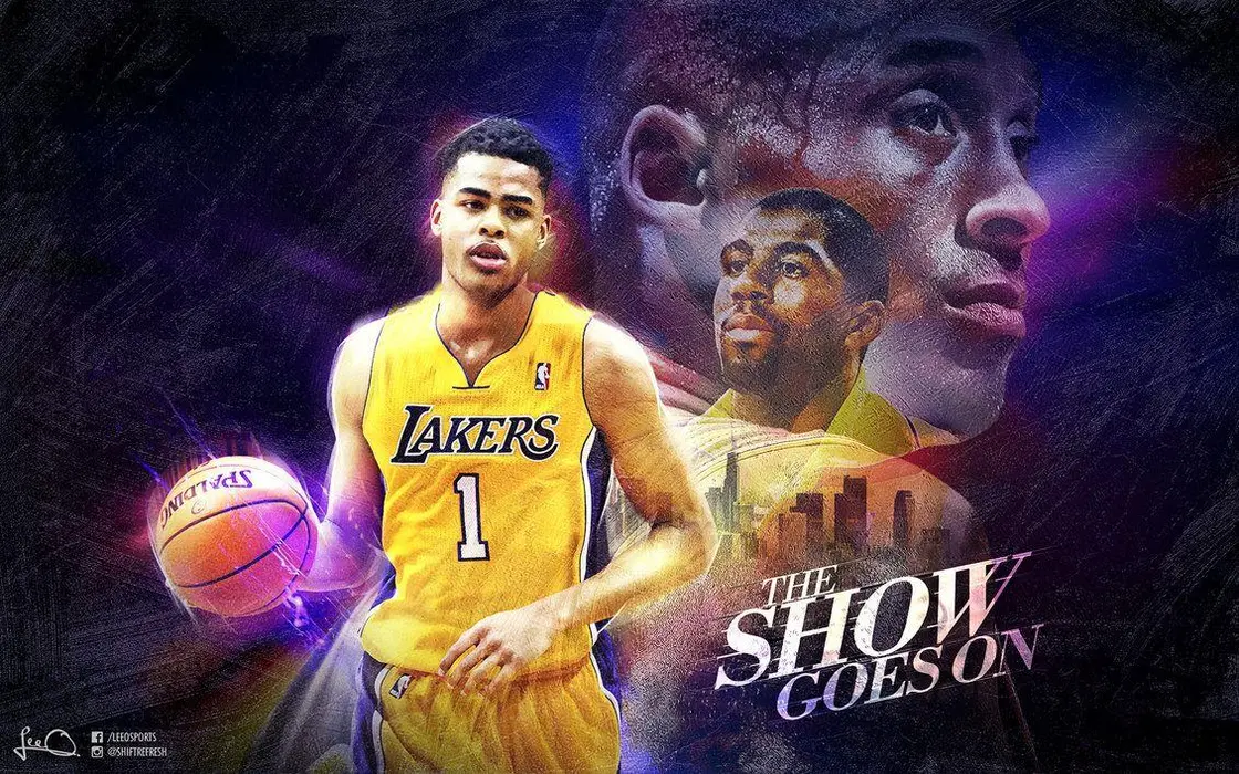 NBA名将德安吉洛·拉塞尔（D Angelo Russell）高清桌面壁纸