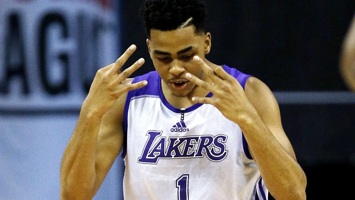 NBA名将德安吉洛·拉塞尔（D Angelo Russell）高清桌面壁纸