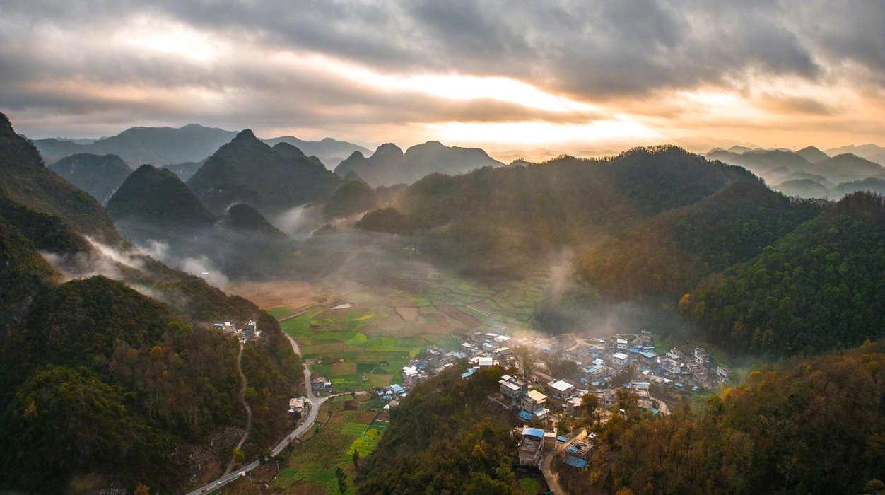 贵州黔西南州大塘村旅游风景桌面
