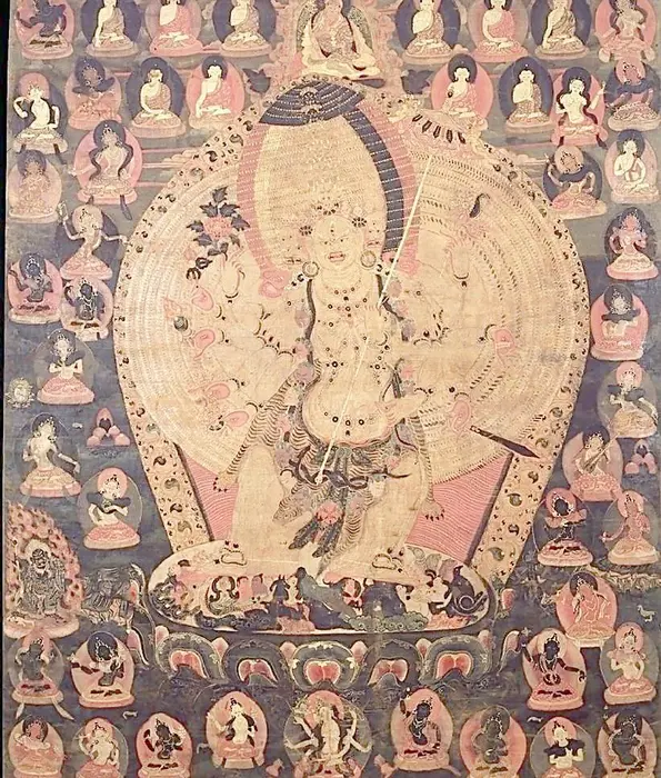 精美大白伞佛母高清图片赏析