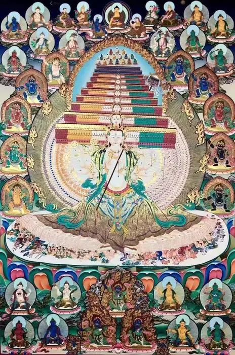 精美大白伞佛母高清图片赏析