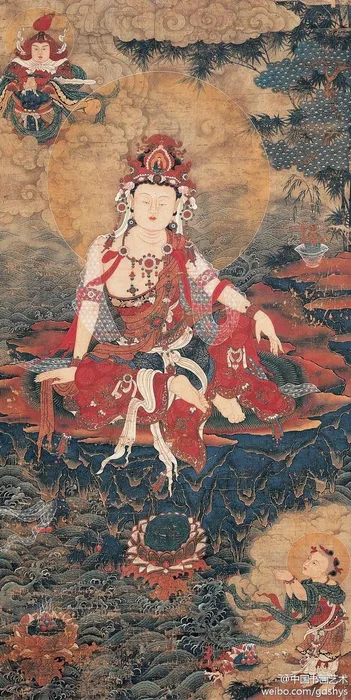 精美水月观音像高清赏析图片