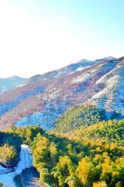 河南西九华山雪景旅游风景桌面