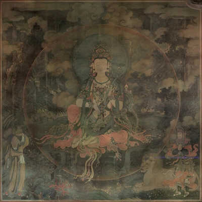 法海寺壁画文殊菩萨图片赏析