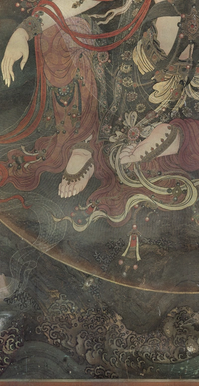 法海寺壁画水月观音图赏析高清