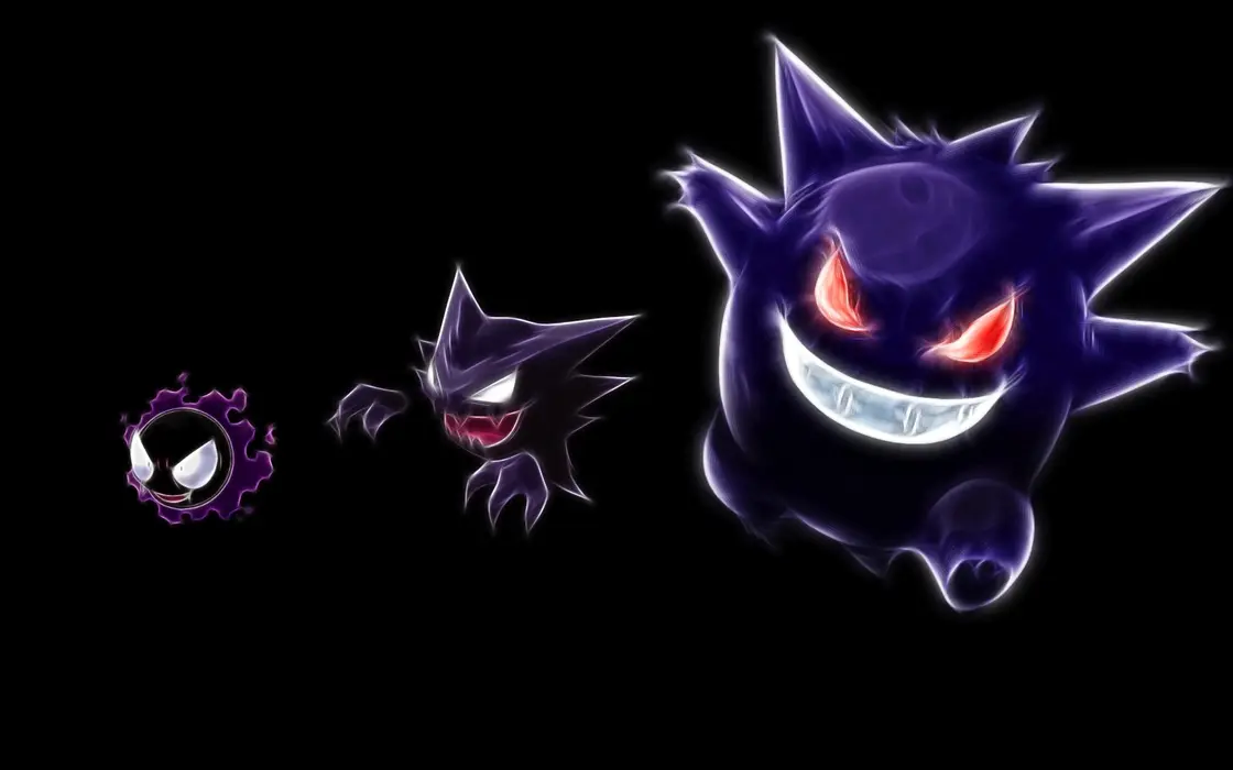 《神奇宝贝》耿鬼 Gengar 图片桌面壁纸