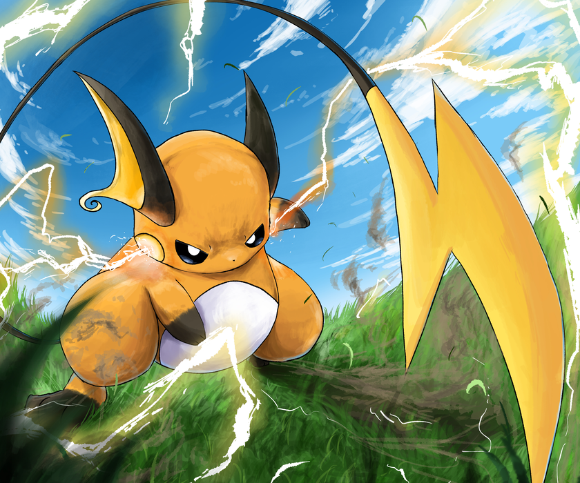 《神奇宝贝》雷丘 Raichu 图片桌面壁纸