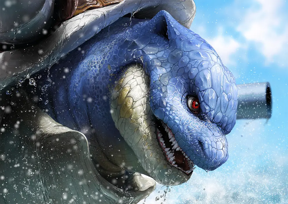 《神奇宝贝》水箭龟 Blastoise 图片桌面壁纸