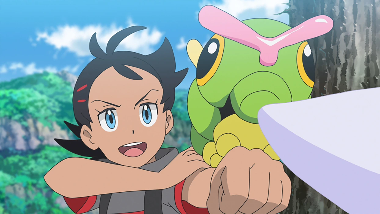 《神奇宝贝》绿毛虫 Caterpie 图片桌面壁纸