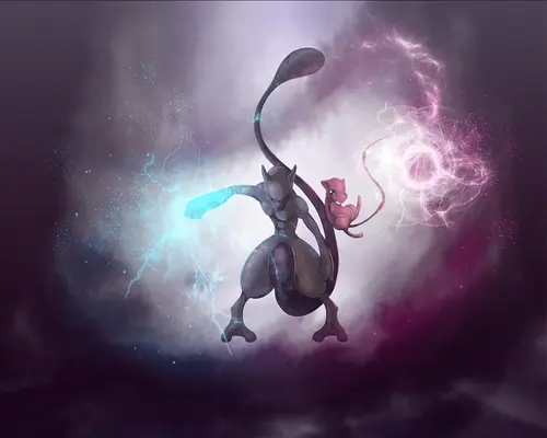 《神奇宝贝》超梦 Mewtwo 图片桌面壁纸