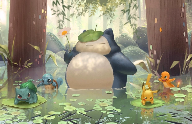 《神奇宝贝》卡比兽 Snorlax 图片桌面壁纸