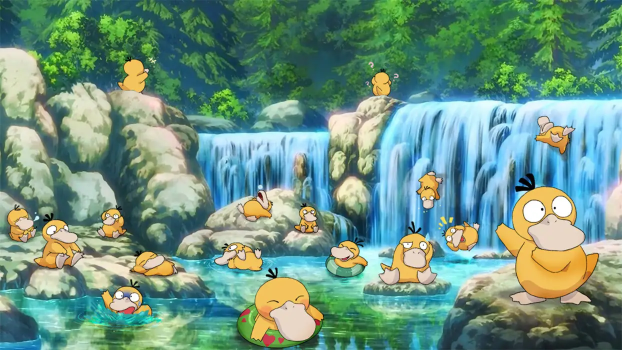 《神奇宝贝》可达鸭 Psyduck 图片桌面壁纸