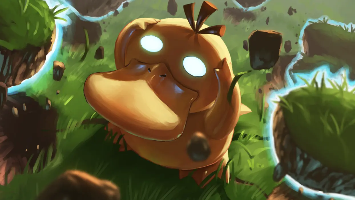 《神奇宝贝》可达鸭 Psyduck 图片桌面壁纸