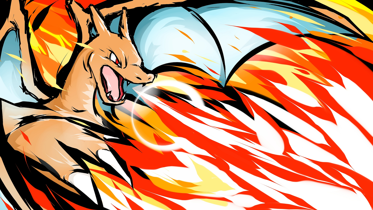 《神奇宝贝》喷火龙 Charizard 图片桌面壁纸