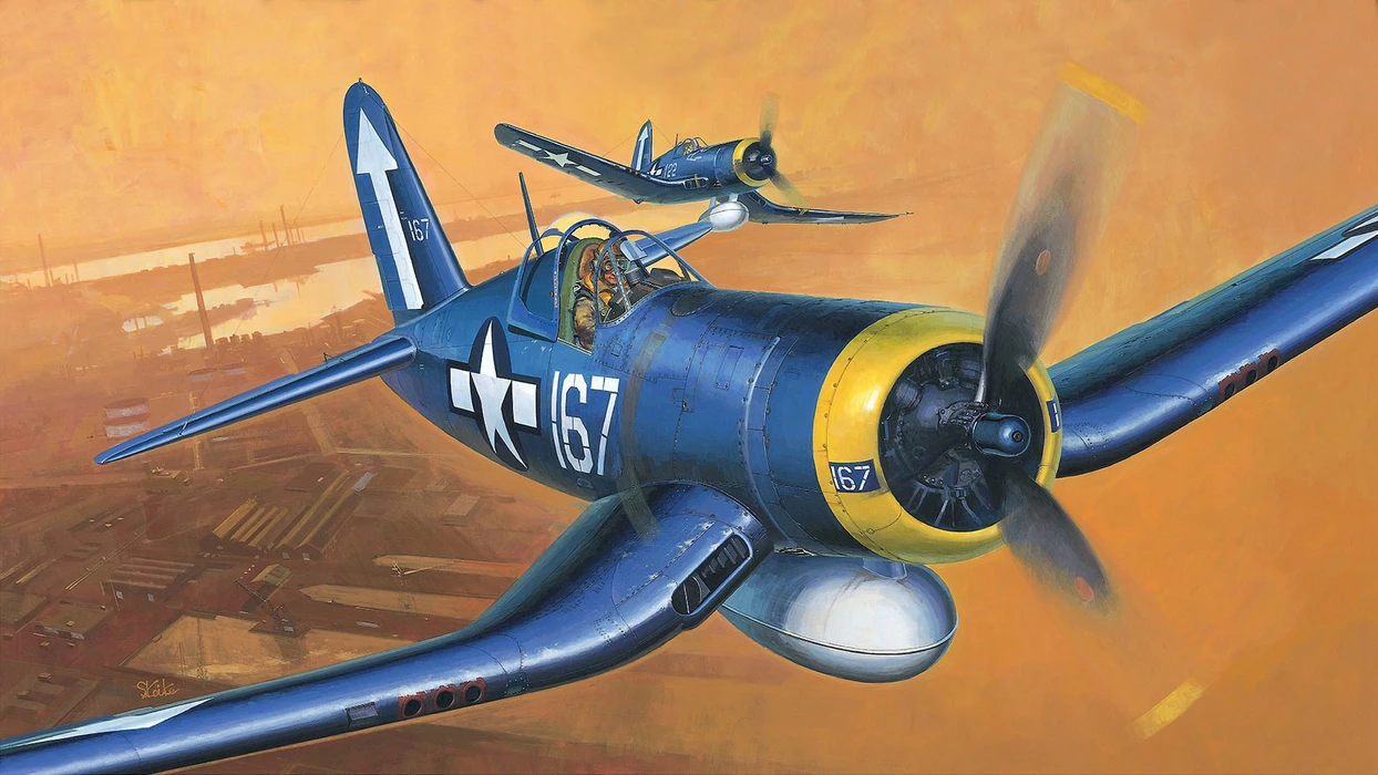 F4U海盗战斗机（Vought F4U Corsair）图片壁纸