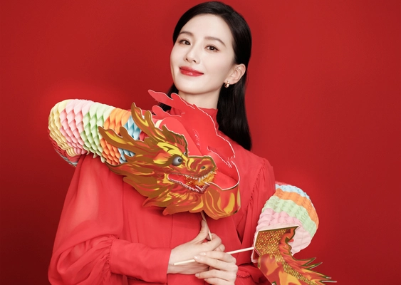 刘诗诗龙年贺春写真图片壁纸