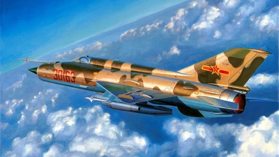 歼7（Chengdu J-7）战斗轰炸机图片壁纸