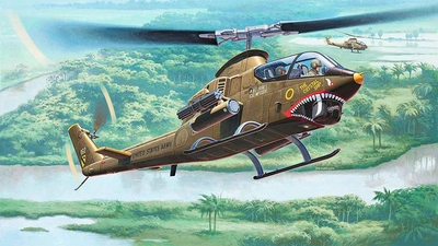 H-1眼镜蛇武装直升机图片桌面壁纸