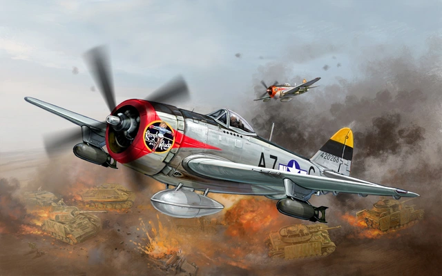 P-47战斗机（P-47 Fighter）图片壁纸