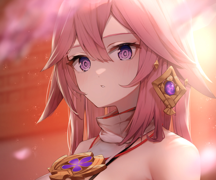 Genshin Impact《原神》八重神子 Yae Miko 桌面壁纸