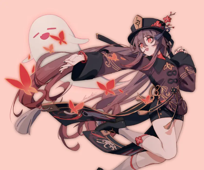 Genshin Impact《原神》胡桃 游戏美女图片壁纸