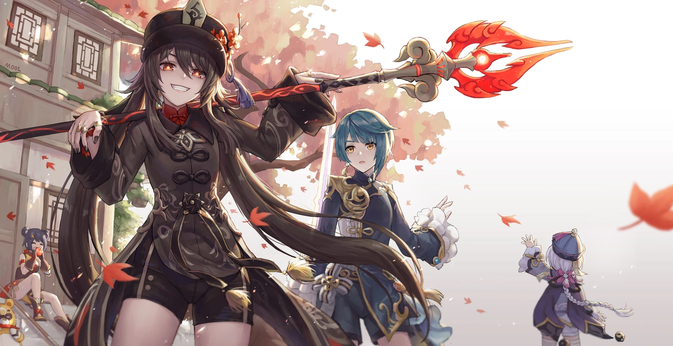 Genshin Impact《原神》胡桃 游戏美女图片壁纸