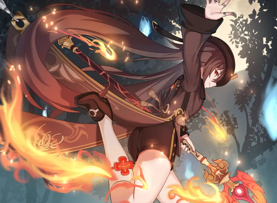 Genshin Impact《原神》胡桃 游戏美女图片壁纸