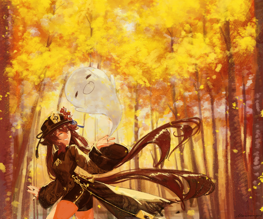 Genshin Impact《原神》胡桃 游戏美女图片壁纸