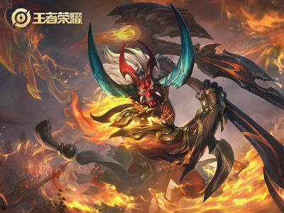 王者荣耀典韦战鼓燎原皮肤桌面壁纸