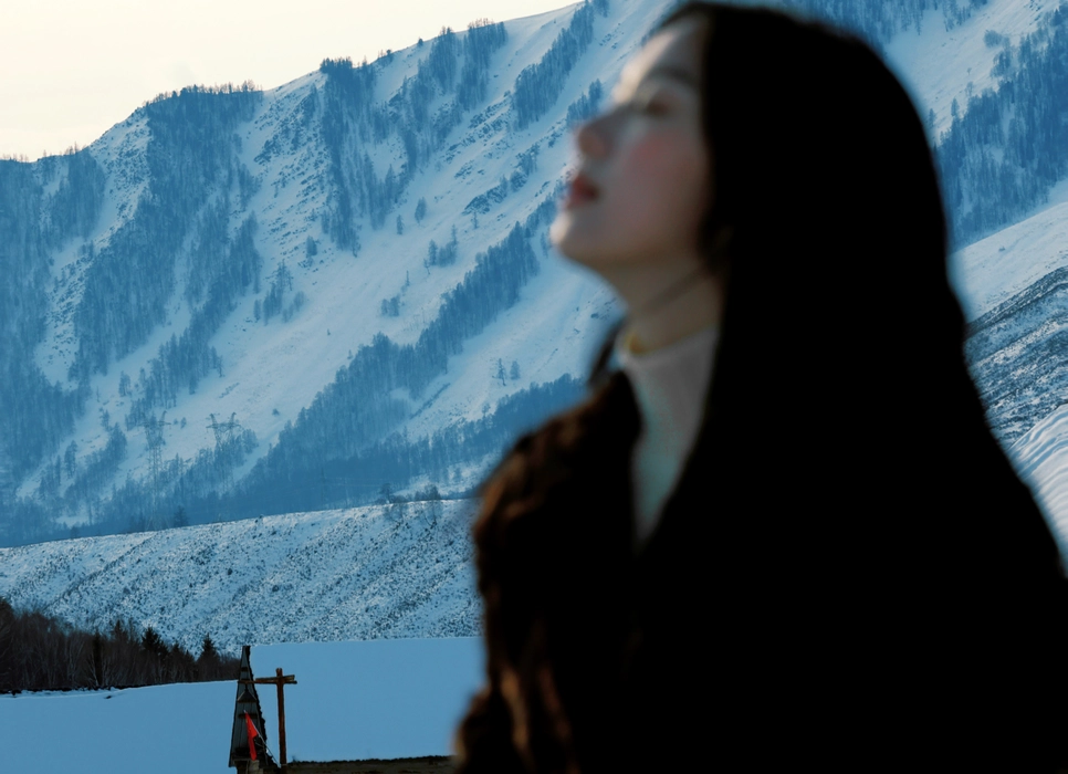 包上恩新疆禾木雪山大片写真壁纸