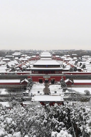 雪后的故宫宁静氛围感图片壁纸