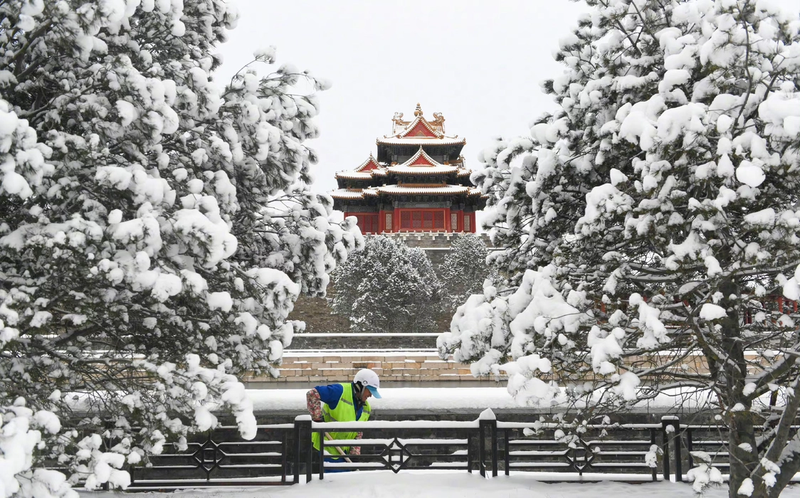 雪后的故宫宁静氛围感图片壁纸