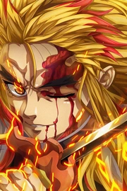 炼狱杏寿郎《鬼灭之刃》高清桌面壁纸