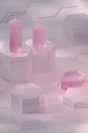 水晶六边形数字背景图片桌面壁纸