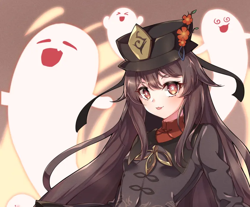原神胡桃游戏美女图片桌面壁纸（二）