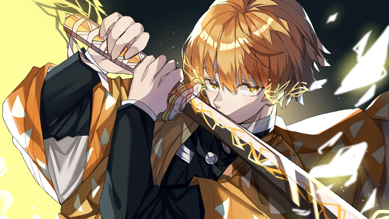 《鬼灭之刃》我妻善逸 Agatsuma Zenitsu 壁纸