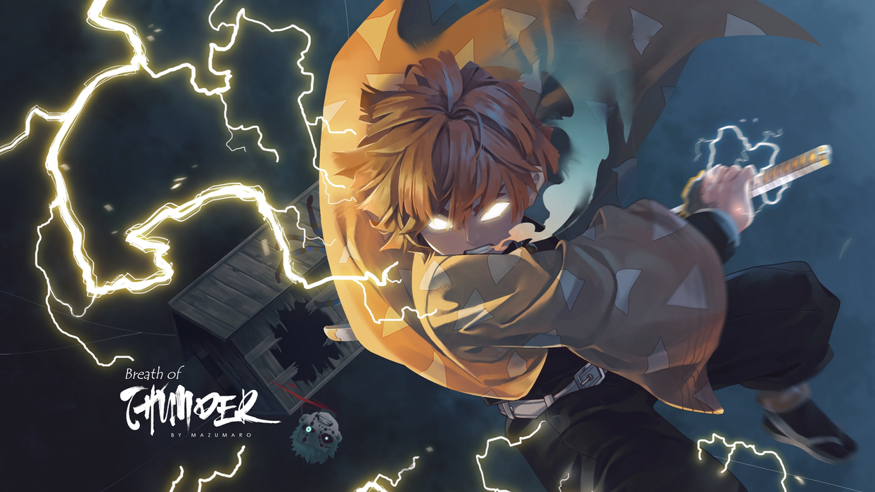 《鬼灭之刃》我妻善逸 Agatsuma Zenitsu 壁纸